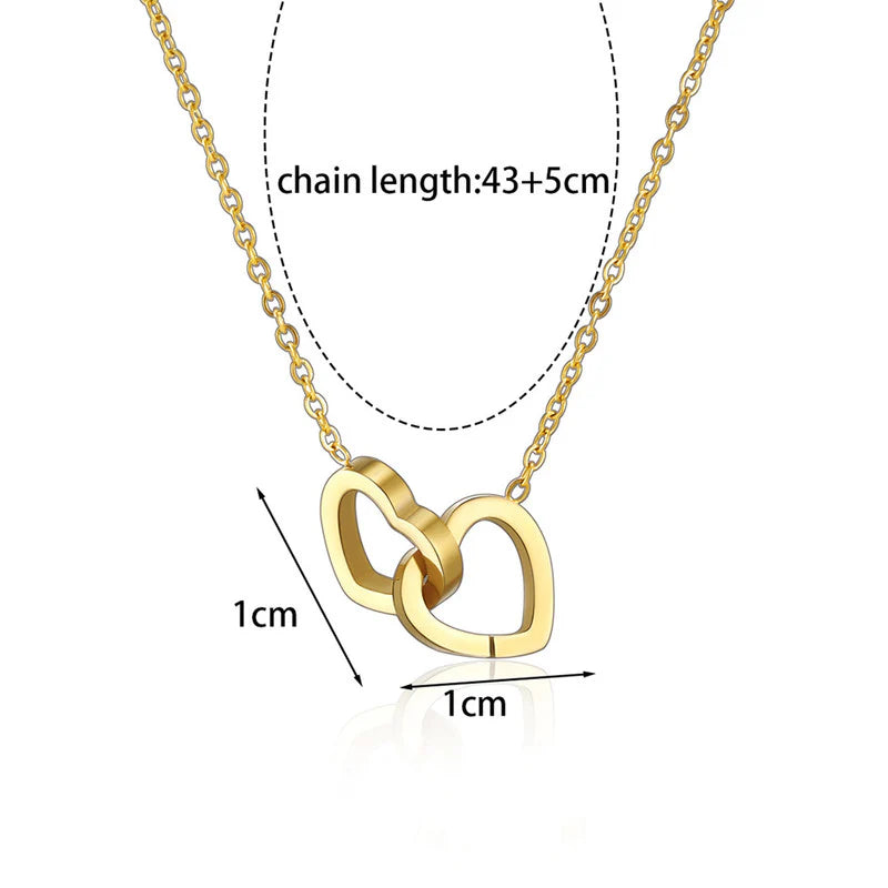 GOLD-PLATED ANTI TARNISH HEART THEMED PENDANT