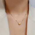GOLD-PLATED ANTI TARNISH HEART THEMED PENDANT